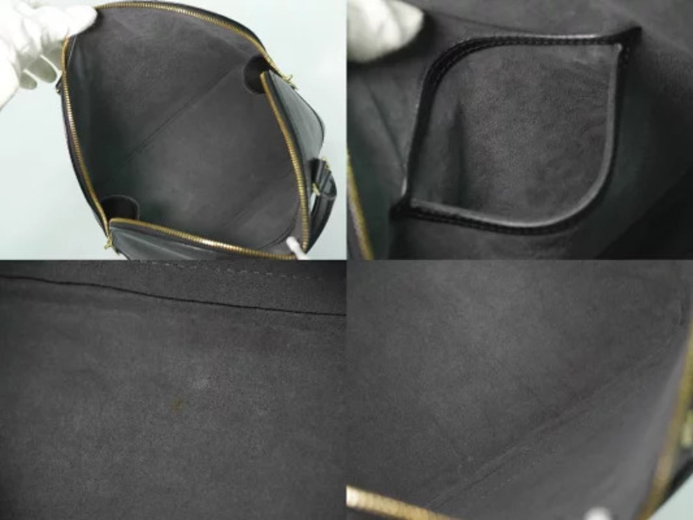 Louis Vuitton LV Alma Epi Leather Top Handle Bag Noir Black - Picture 8 of 9